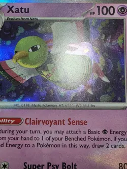 Xatu 072/182 Rare Paradox Rift Pokemon Holo LP - Image 2