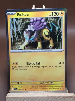 LP Raikou 048/132 Rare Mega Evolution Pokemon Holo - Image 1