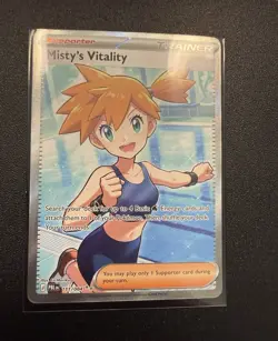 Pokemon TCG Misty's Vitality 111/084 PB Holo Full Art EN - Image 1