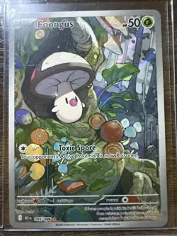 Foongus 095/086 Illustration Rare, Black Bolt, Full Art Holo, Pokemon TCG, NM - Image 1