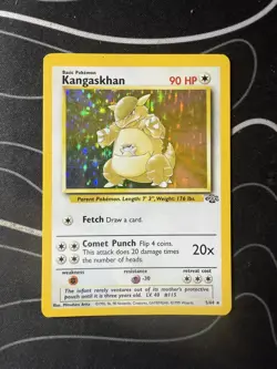 Pokemon TCG Kangaskhan Jungle 05/64 Holo Rare Unlimited English 1999 90HP - Image 1