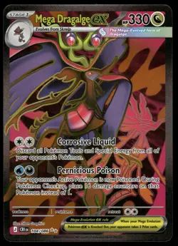 Mega Dragalge ex 104/086 Holo Ultra Rare Chaos Rising Pokemon Near Mint - Image 1