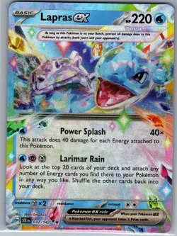 Lapras ex 032/142 - Pokemon TCG SV07: Stellar Crown - Double Rare (NM) - Image 1