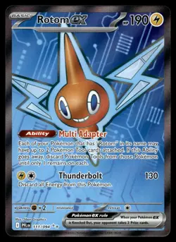 POKEMON ROTOM EX PHANTASMAL FLAMES 111/094 ULTRA RARE NM/M - Image 1