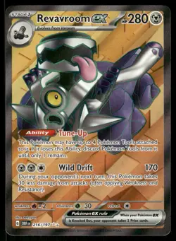 Pokemon Revavroom ex Obsidian Flames 216/197 Holo Ultra Rare NM/M - Image 1