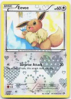 Pokemon Eevee Holo Uncommon Legendary Treasures: Radiant Collection RC14/RC25 MP - Image 1
