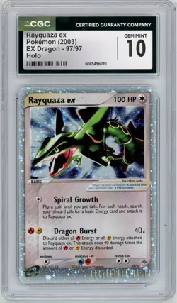 Pokemon Rayquaza EX #97 EX Dragon CGC 10 Gem Mint - Image 1