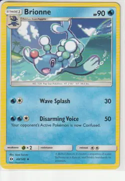 Brionne 40/149 SM Base Set Pokemon Near Mint - Image 1