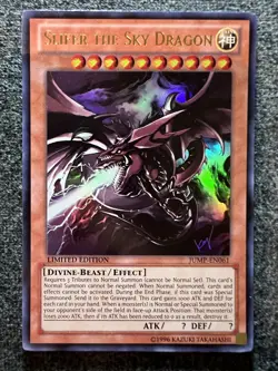 Yugioh Slifer the Sky Dragon JUMP-EN061 Ultra Rare Limited Edition NM - Image 1