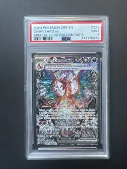 Charizard ex 223/197 Obsidian Flames SIR PSA 9 Pokemon SV03 Holo - Image 1
