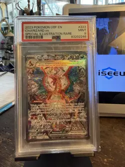 Charizard EX Sv03: Obsidian Flames Holo Pokemon TCG Card PSA 9 Mint 223/197 - Image 1