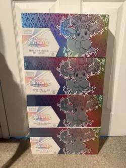 Pokemon TCG Prismatic Evolutions Super Premium Collection X4 Brand New - Image 1