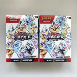 Pokemon TCG Prismatic Evolutions Booster Bundle Box x2 (6 Packs Each) English - Image 1