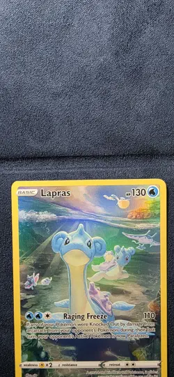 Pokemon TCG Lapras Crown Zenith Full Art Ultra Rare Holo Card GG05/GG70 - Image 2