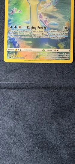 Pokemon TCG Lapras Crown Zenith Full Art Ultra Rare Holo Card GG05/GG70 - Image 3