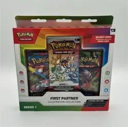 Pokemon TCG First Partner Illustration Collection S1 3-Pack 3 Cards English - Image 1