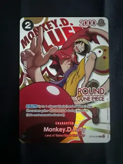 Monkey D. Luffy (ENGLISH) - One Piece x Round 1 Promo Card - Image 1