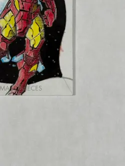 Iron Man 1/1 Sketch Card by Trevor Scott 2020 Skybox Marvel Masterpieces - Image 5