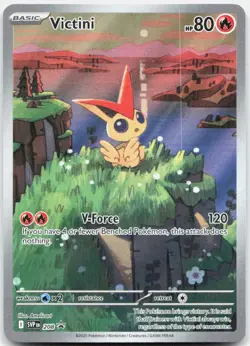 Pokemon TCG Victini - 208 SV: Scarlet & Violet Promo Cards 2023 NM - Image 1