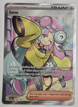 Iono 254/193 Ultra Rare Full Art Holo Paldea Evolved Pokemon Card Near Mint - Image 1