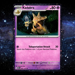 Kadabra 064/165 Cosmos Holo (Scarlet & Violet 151) Near Mint Holo Pokemon Card - Image 1