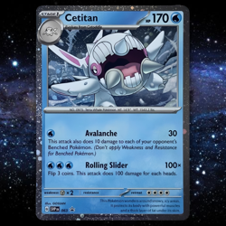 Cetitan 063 Cosmos Holo Black Star Promo Pokemon Card (Scarlet & Violet) NM - Image 1