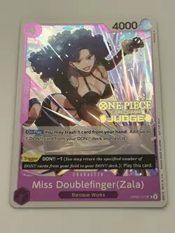 Miss Doublefinger(Zala) OP05-073 (Judge Pack Vol. 3) One Piece Promotion Card - Image 1