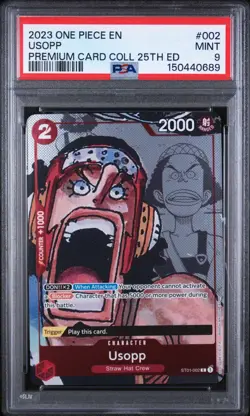 2023 ONE PIECE PREMIUM CARD COLLECTION 25TH EDITION #002 USOPP PSA 9 - Image 1