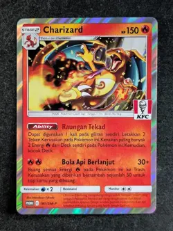 2021 Pokemon CHARIZARD 181/SM-P KFC Chaki Kids Meal Promo | Indonesian (F) - Image 1
