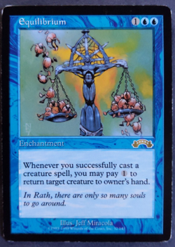 MTG Equilibrium | Exodus | LP+ | Blue Enchantment | Old Border | Tempest Block | - Image 1