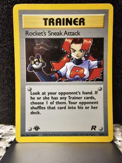 Pokemon - Rocket's Sneak Attack 1st Edition Holographic - Image 5