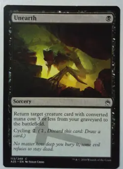 Unearth *Common* Magic MtG x1 A25 Masters 25 - Image 1