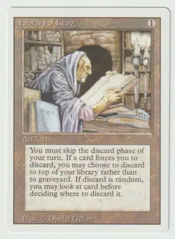 Magic the Gathering MTG 3rd Editon Revised Library of Leng Artifact Uncommon NM - Image 1