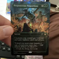 Preposterous Proportions (Borderless) (Mana Foil) Foundations Foil - Image 1