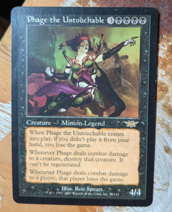 MTG Phage the Untouchable - Legions LP/EX - Image 1