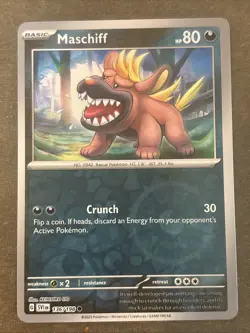 Maschiff 136/198 Sv01: Scarlet & Violet Base Set Reverse Holo Pokemon TCG NM - Image 1