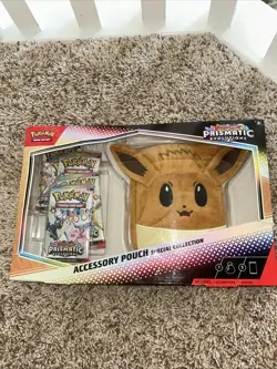 Pokemon TCG Prismatic Evolutions Accessory Pouch Special Collection box Sealed - Image 1