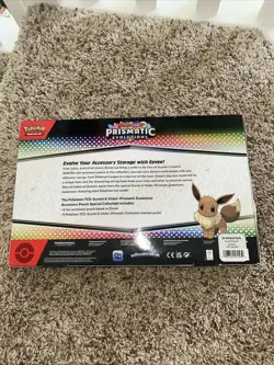 Pokemon TCG Prismatic Evolutions Accessory Pouch Special Collection box Sealed - Image 3