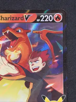 Pokemon Lance's Charizard v SWSH133 Holo Black Star Promo Card NM Condition - Image 3