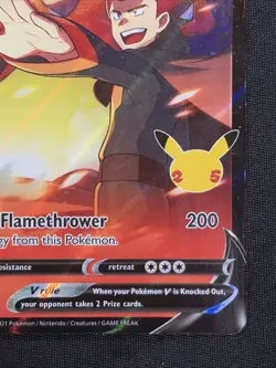 Pokemon Lance's Charizard v SWSH133 Holo Black Star Promo Card NM Condition - Image 4