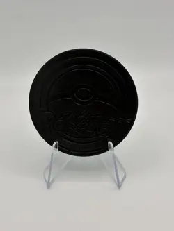 Pokemon Prismatic Evolutions Tin JUMBO Glitter Eevee Coin Teal (Umbreon) - Image 2