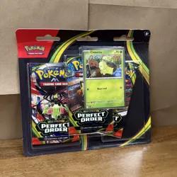 Pokemon Perfect Order 3 Booster Pack Blister Chikorita Pokemon - NEW SEALED - Image 1