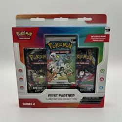 Pokemon TCG First Partner Illustration Collection Series 2 Sealed 3 Packs - Image 1