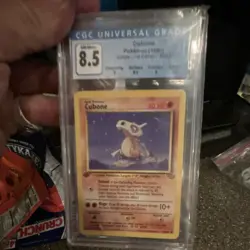 CGC 8.5 Cubone 50/64 Jungle Set 1999 English Regular Common Pokemon Card - Image 1