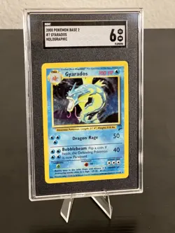 2000 Pokemon Gyarados #7 Holo Base 2 SGC 6 - Image 1