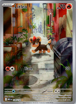 Litleo IR ILLUSTRATION RARE 139/132 Mega Evolution English Pokemon TCG NM - Image 1
