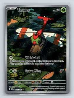Yanma 183/182 Illustration Rare Destined Rivals Pokemon Holo Near Mint - Image 1