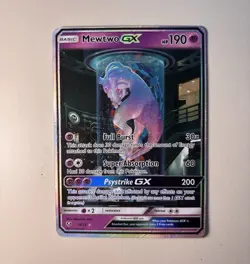 Pokemon Company Mewtwo GX 78/73 Shining Legends Secret Rare Holo ENG 2017 - Image 1
