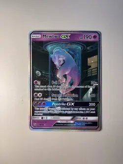 Pokemon Company Mewtwo GX 78/73 Shining Legends Secret Rare Holo ENG 2017 - Image 2