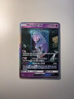 Pokemon Company Mewtwo GX 78/73 Shining Legends Secret Rare Holo ENG 2017 - Image 4